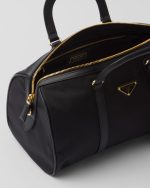 Prada Re-Edition 1978 Medium Re-Nylon and Saffiano Leather Top-Handle Bag - Image 3